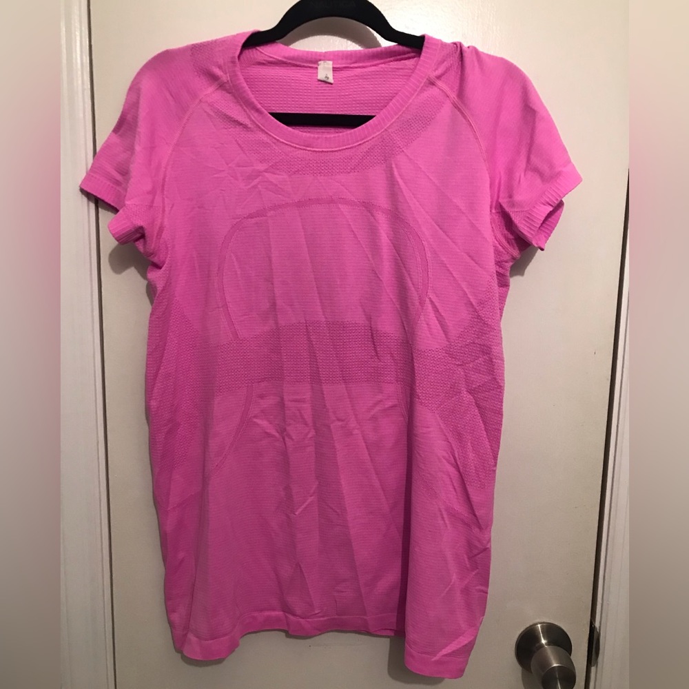 Pink Lululemon Swifty Shirt | Size 12